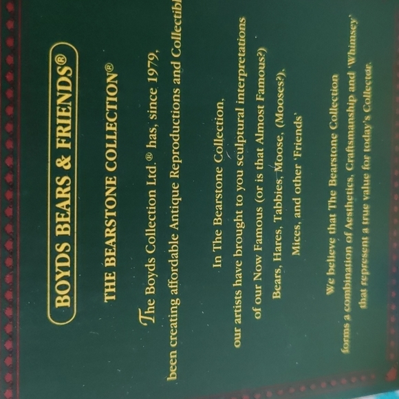 ✔️BOYDS BEARS & FRIENDS VINTAGE AMY BEARSDALE IS IT LUNCHTIME FIGURINE - Picture 4 of 5